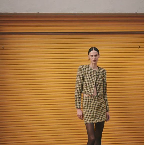 Mango Tweed skirt with zipper - Picture 5 of 9